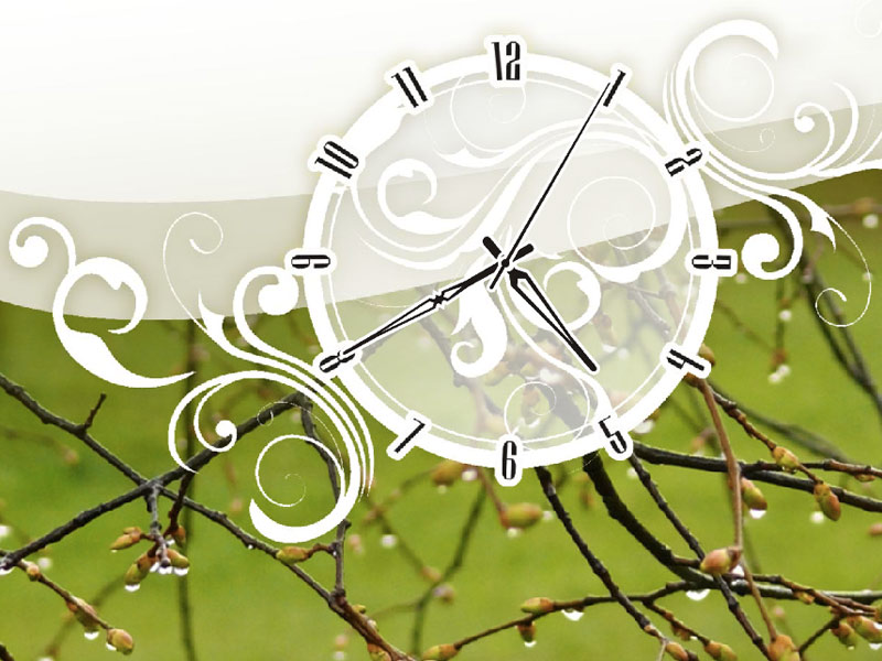 7art Warm Nature Clock Screensaver Treat Yourself To