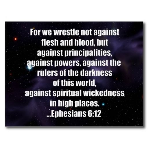 With Picture Ephesians Bible Verse On Space Background