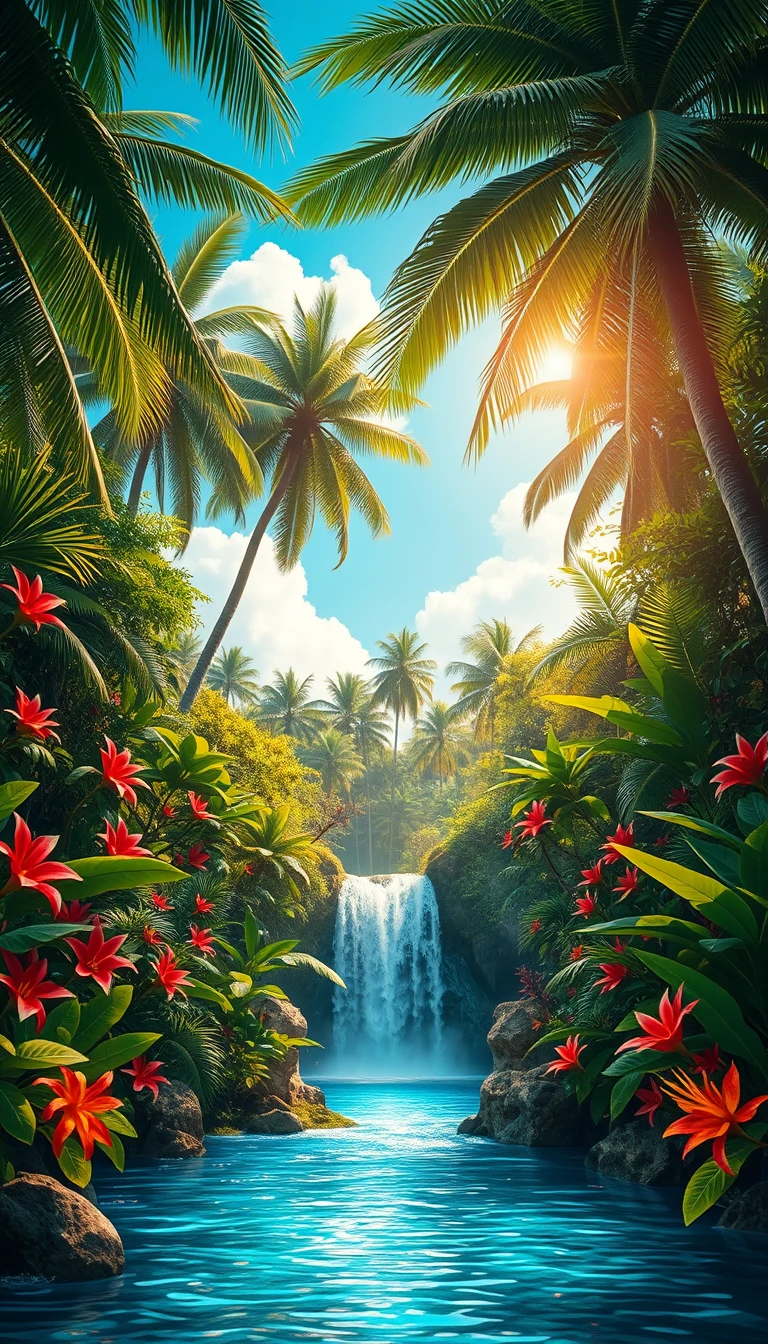 Tropical Nature Phone Wallpaper