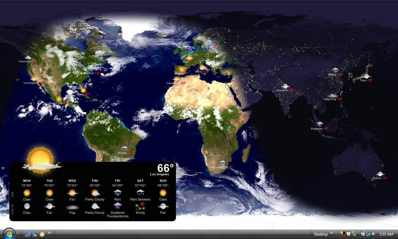 Live Earth Desktop Wallpaper