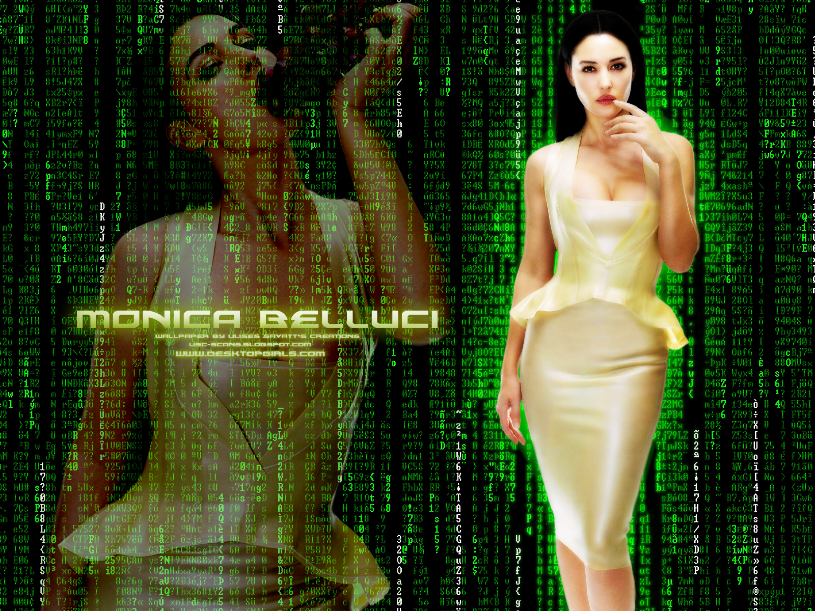 Desktop Monica Bellucci Wallpaper HD Jpg