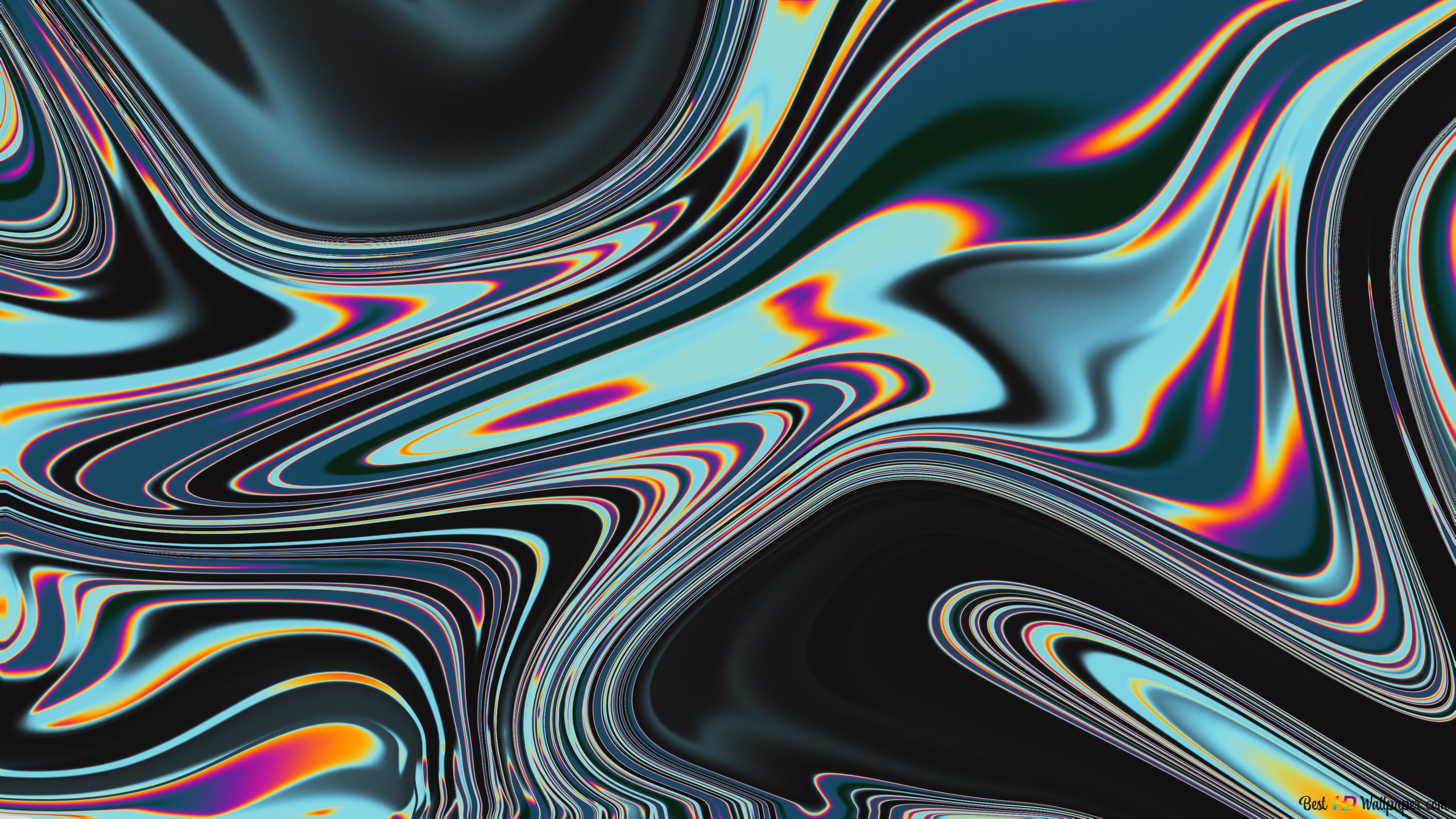 Digital Art Abstract Colorful Liquid Modern Covers Psychedelic Wallpaper