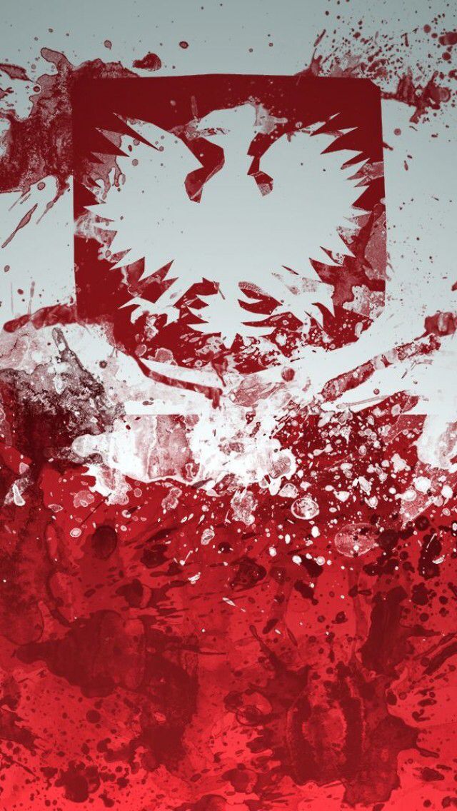 Polish Flag In Grunge Phone Wallpaper Poland