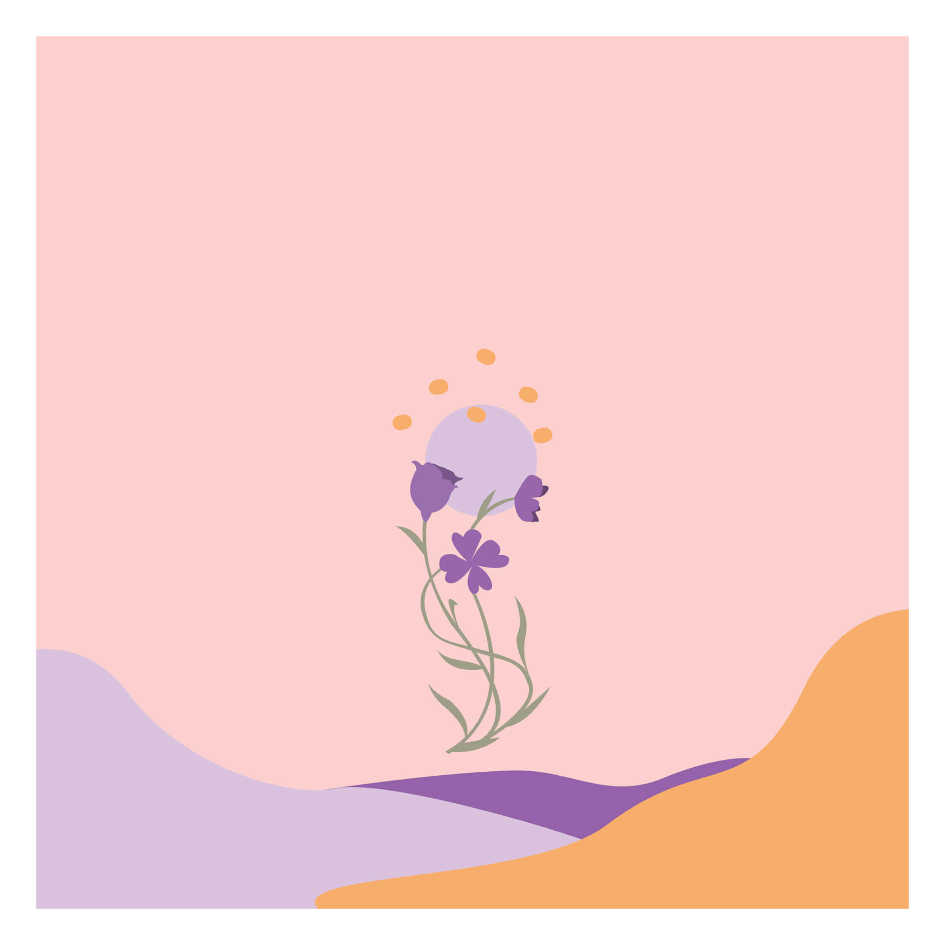 Lilac Color Background Wallpaper