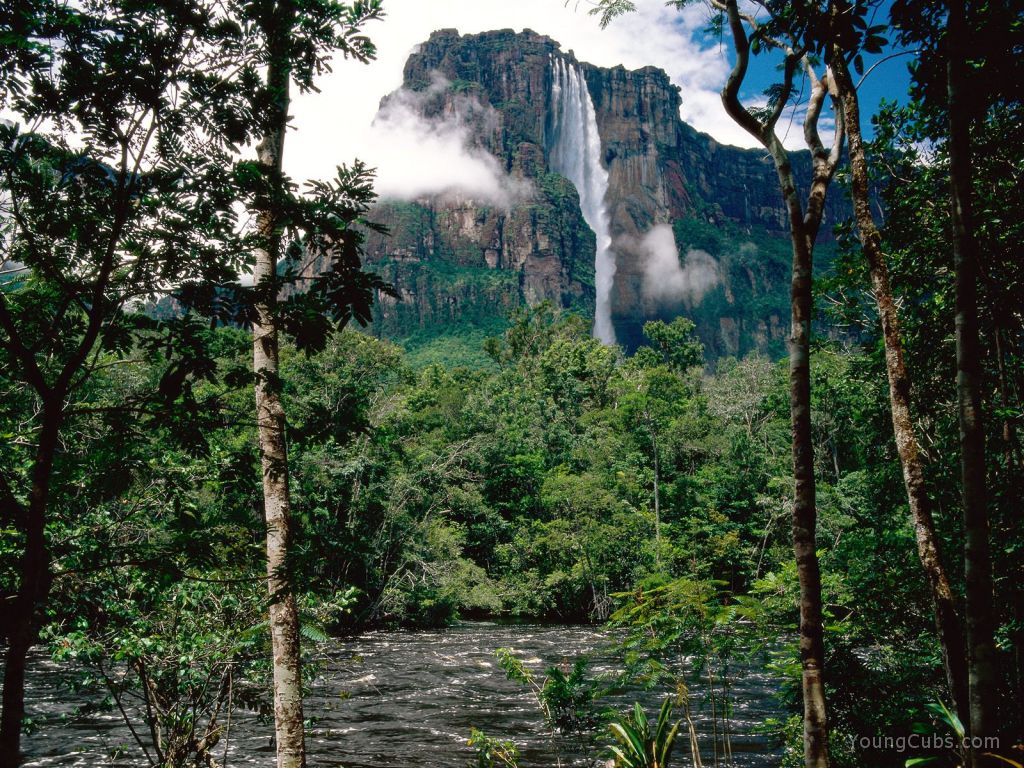 angel falls venezuela it is one of the highest waterfalls in the world