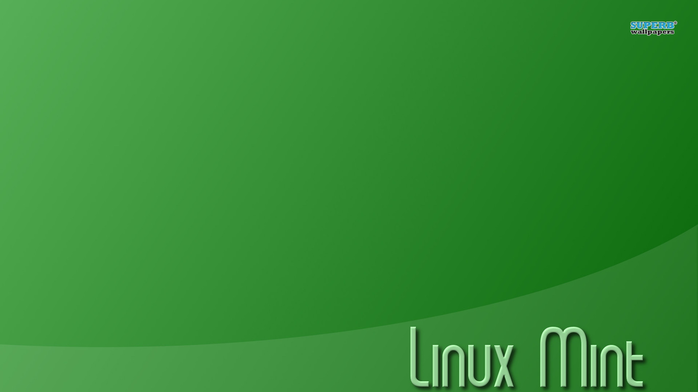 Linux Mint Font Green Background HD Wallpaper Image Free