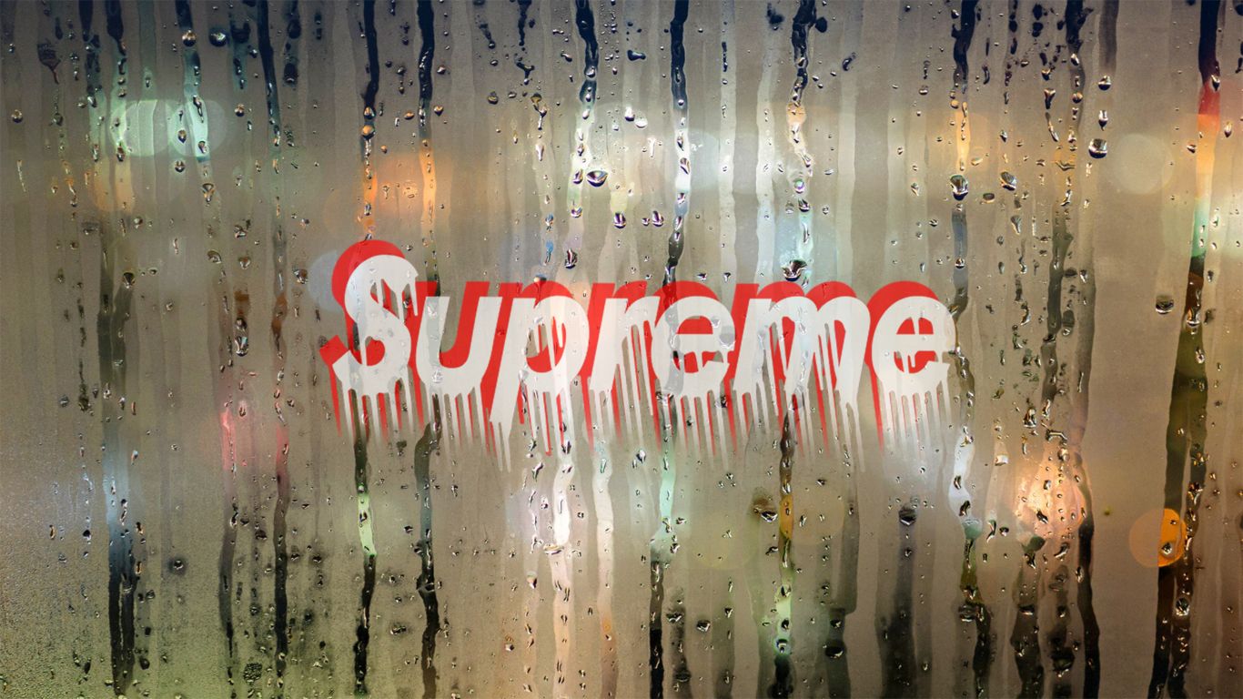 HD Drippy Supreme Logo Cool Background Wallpaper Hypebeast