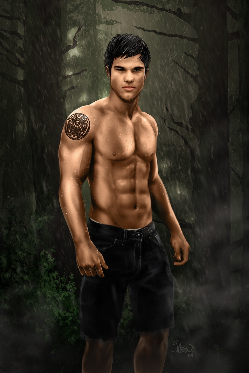 Taylor Lautner In Fan Creations Jacob Abs