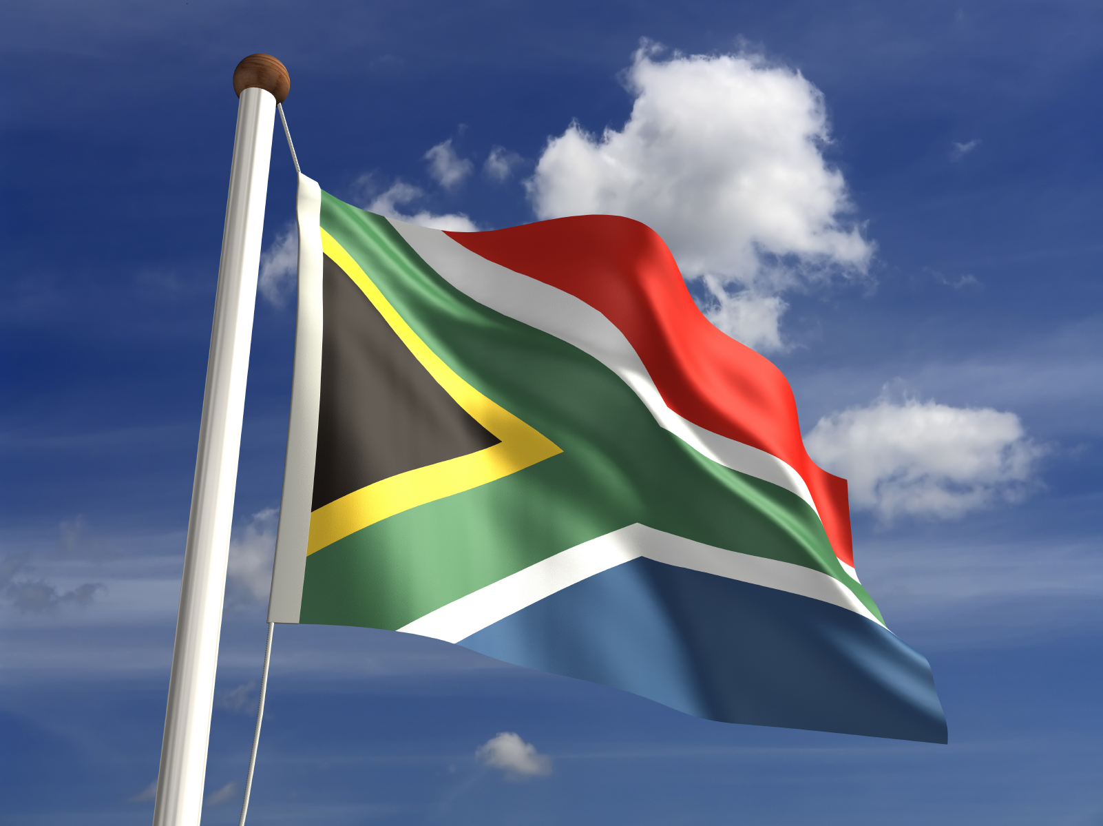 South African National Flag Wallpaper
