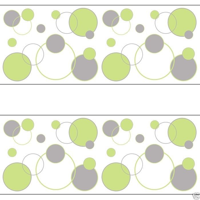 🔥 Free download Green Grey Polka Dot Wallpaper Border Wall Art Decal