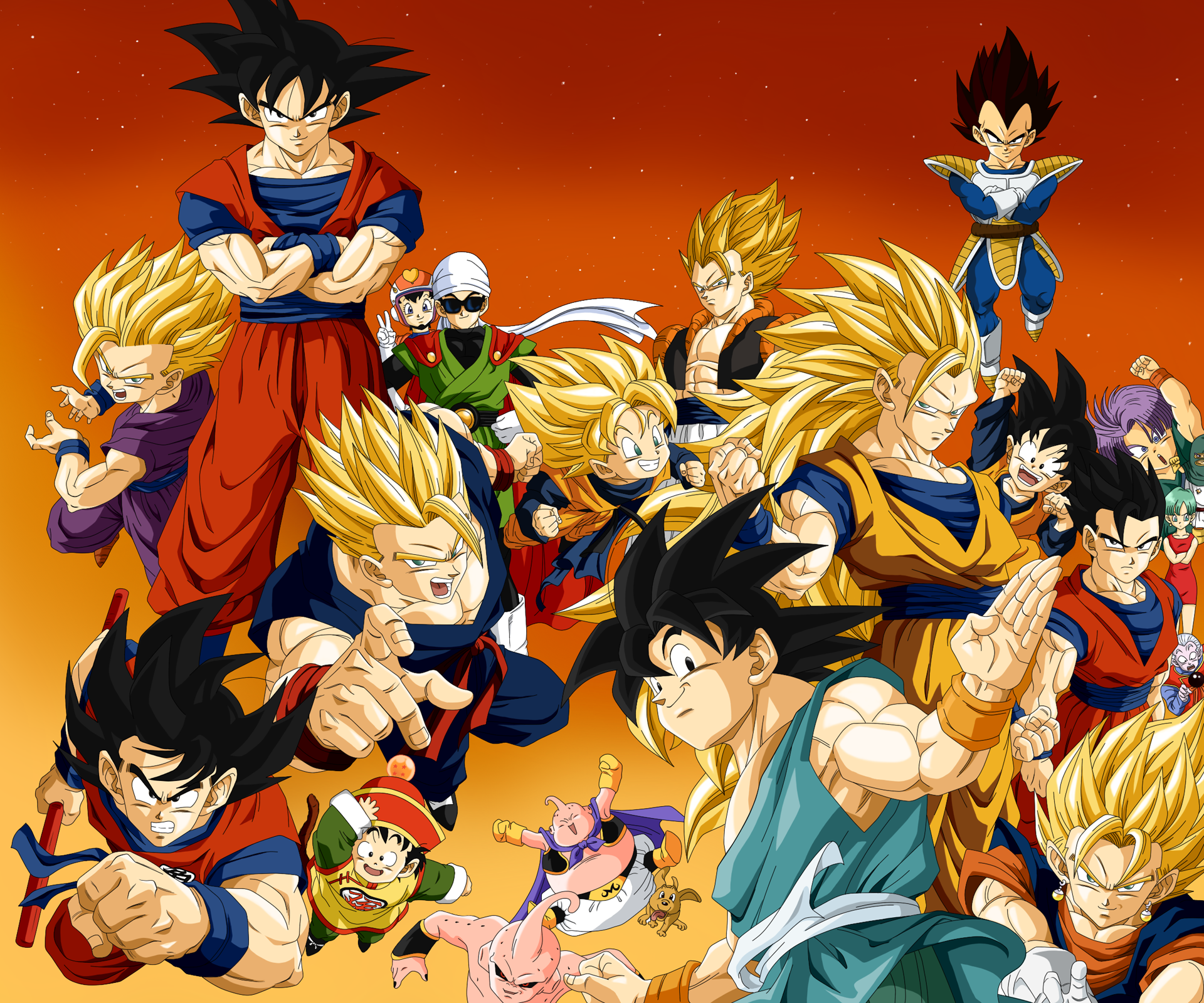 Dragon Ball Z Epic Characters HD Wallpaper