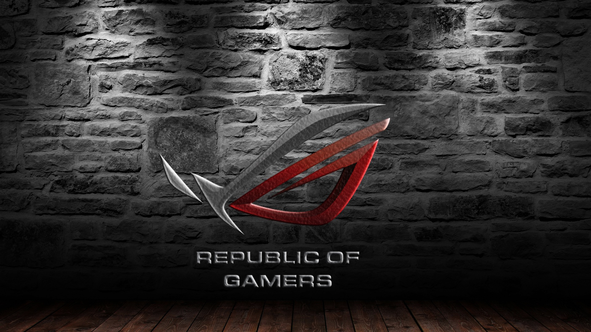 Asus Rog Republic Of Gamers Logo Hd 1080p Wallpaper And