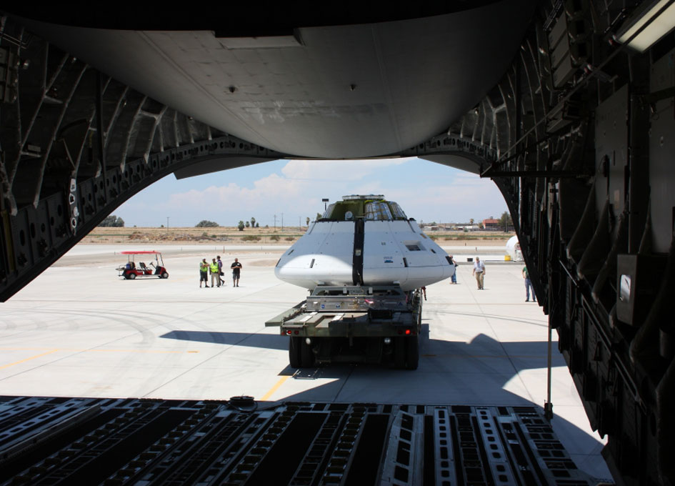 Test Version Of The Orion Spacecraft Is Loaded Onto A C Aircraft