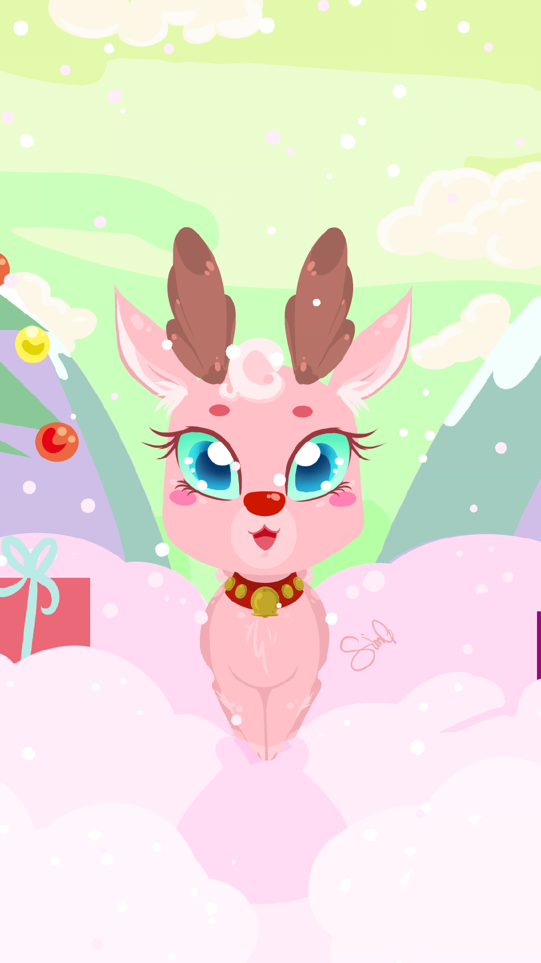 Reindeer Cute Live Wallpaper For Android