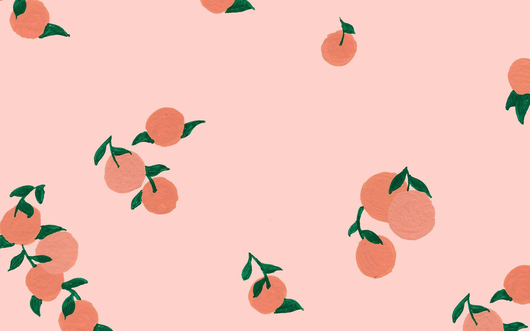 Peach Color Aesthetic Wallpaper