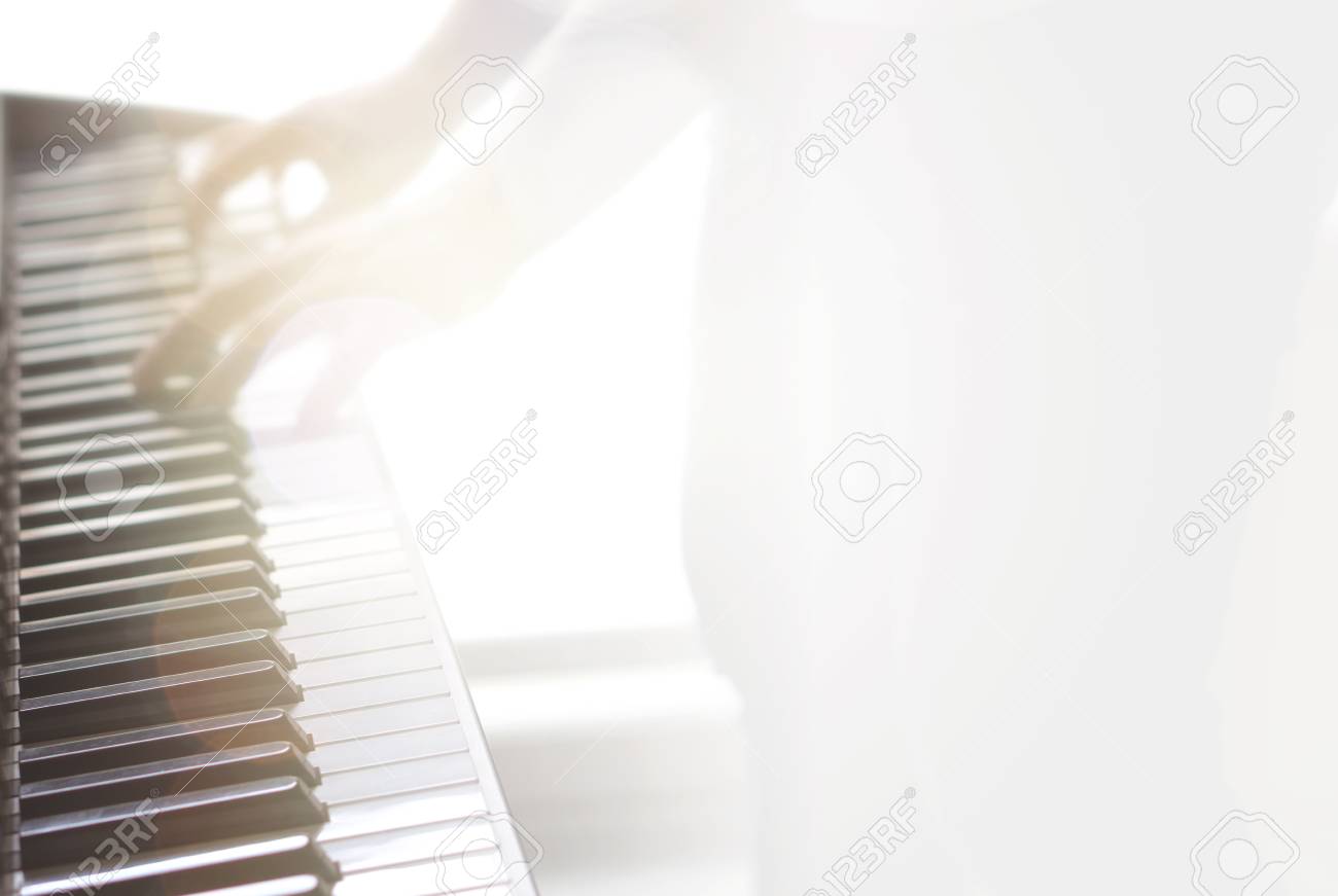 Blurry Abstract Music Background Wallpaper For Piano Lessons