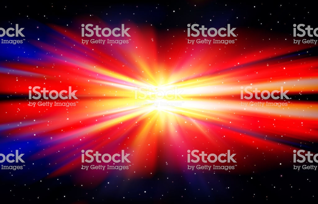 Abstract Dark Background With Stars And Supernova Vector
