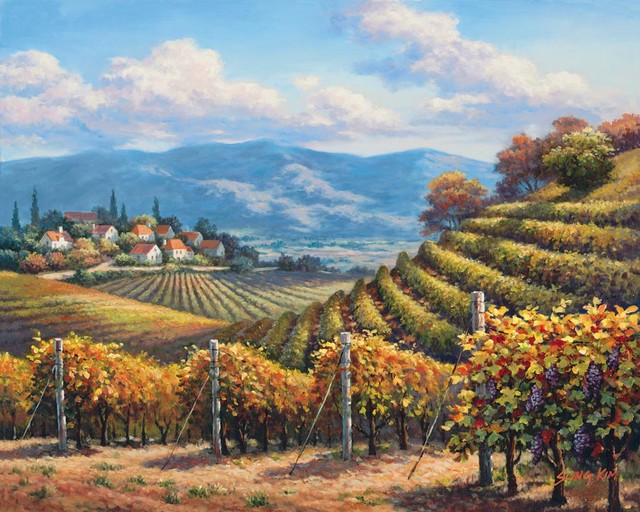 Vineyard Village Wall Mural Traditional Wallpaper By Murals Your