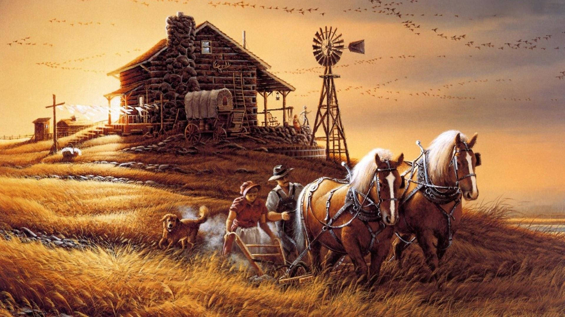 Country Western Wallpaper