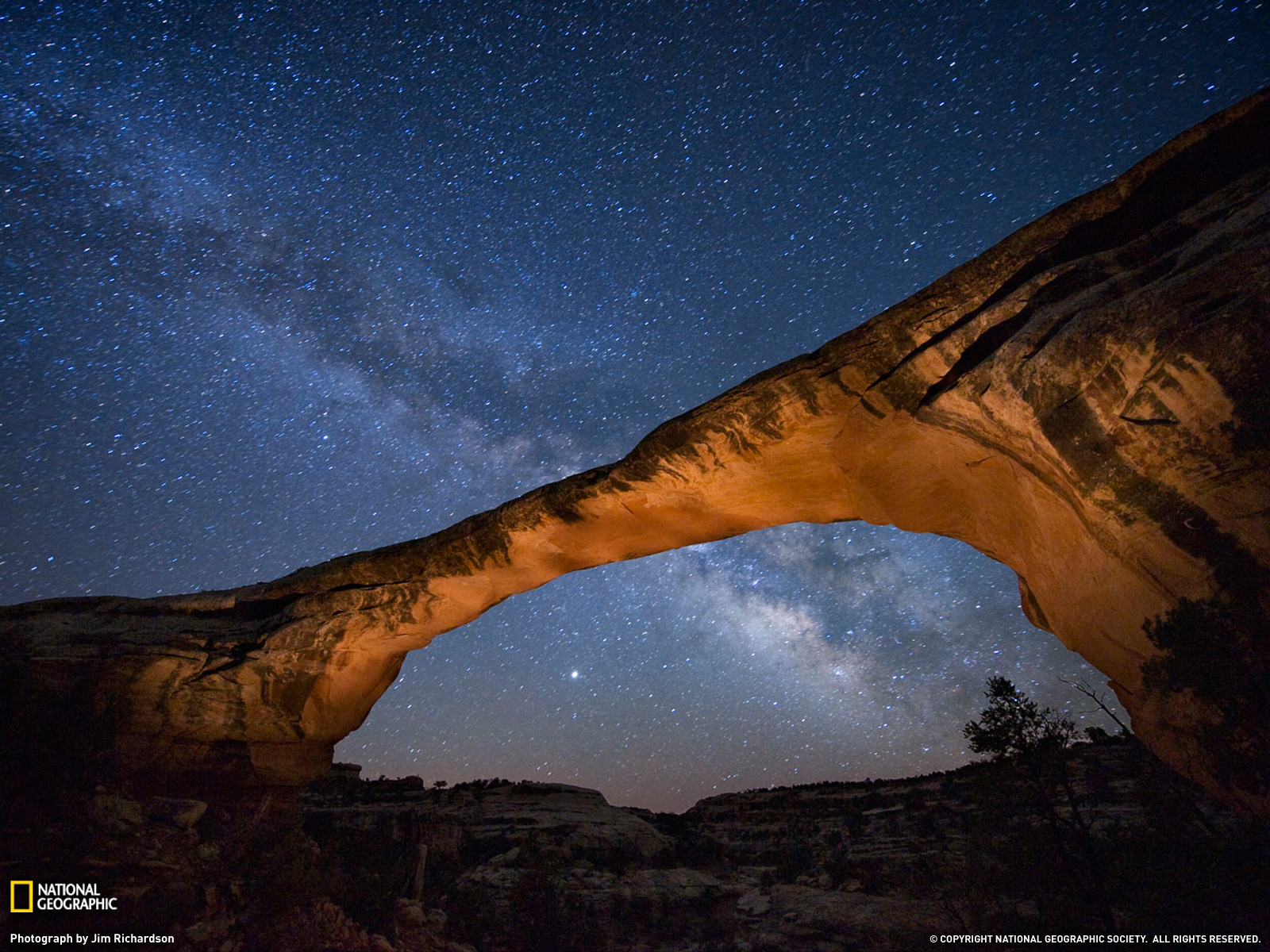 Starry Night Picture Utah Wallpaper   National Geographic Photo of 1600x1200