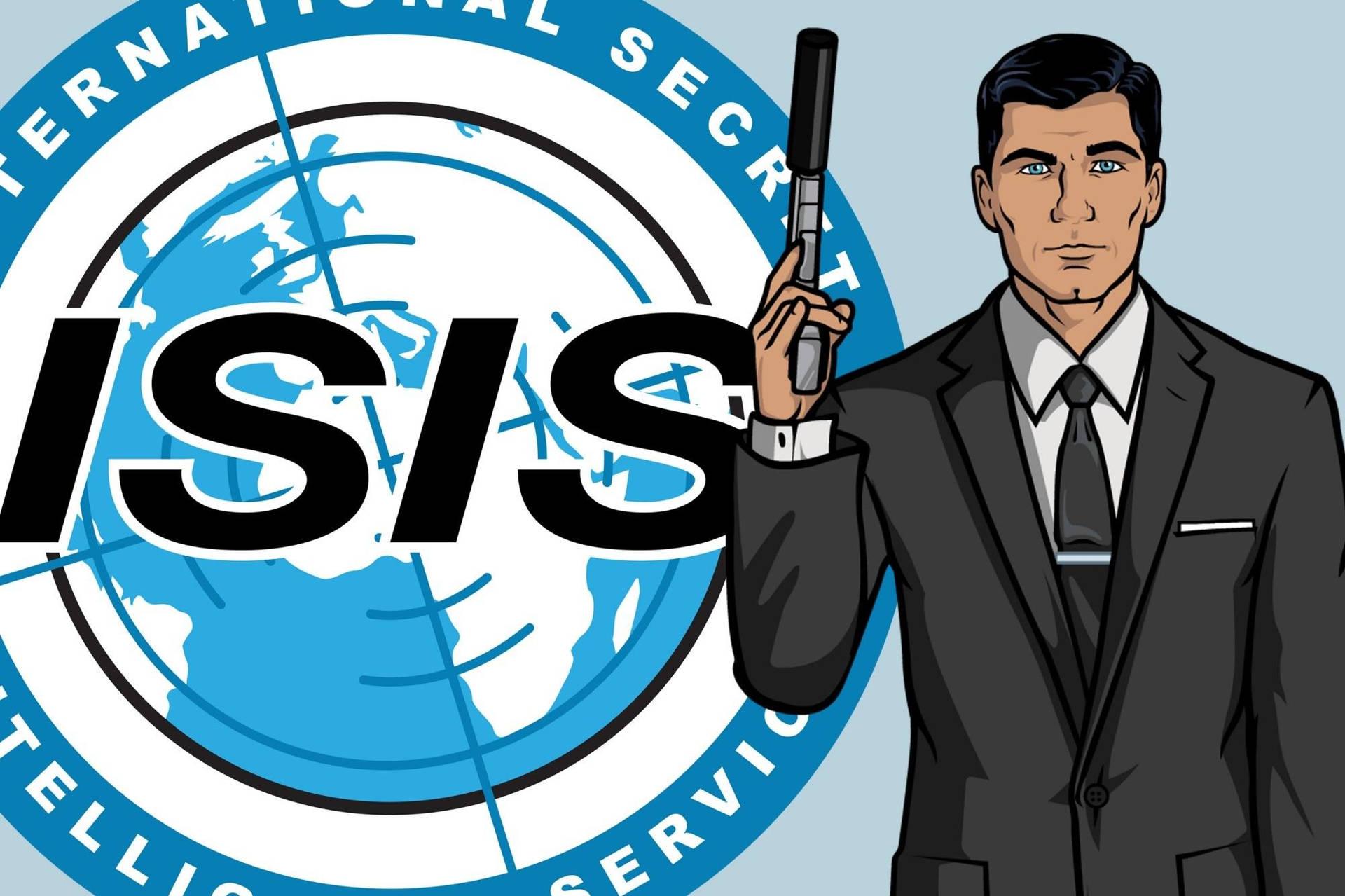 Download Sterling Archer Straight Face Wallpaper