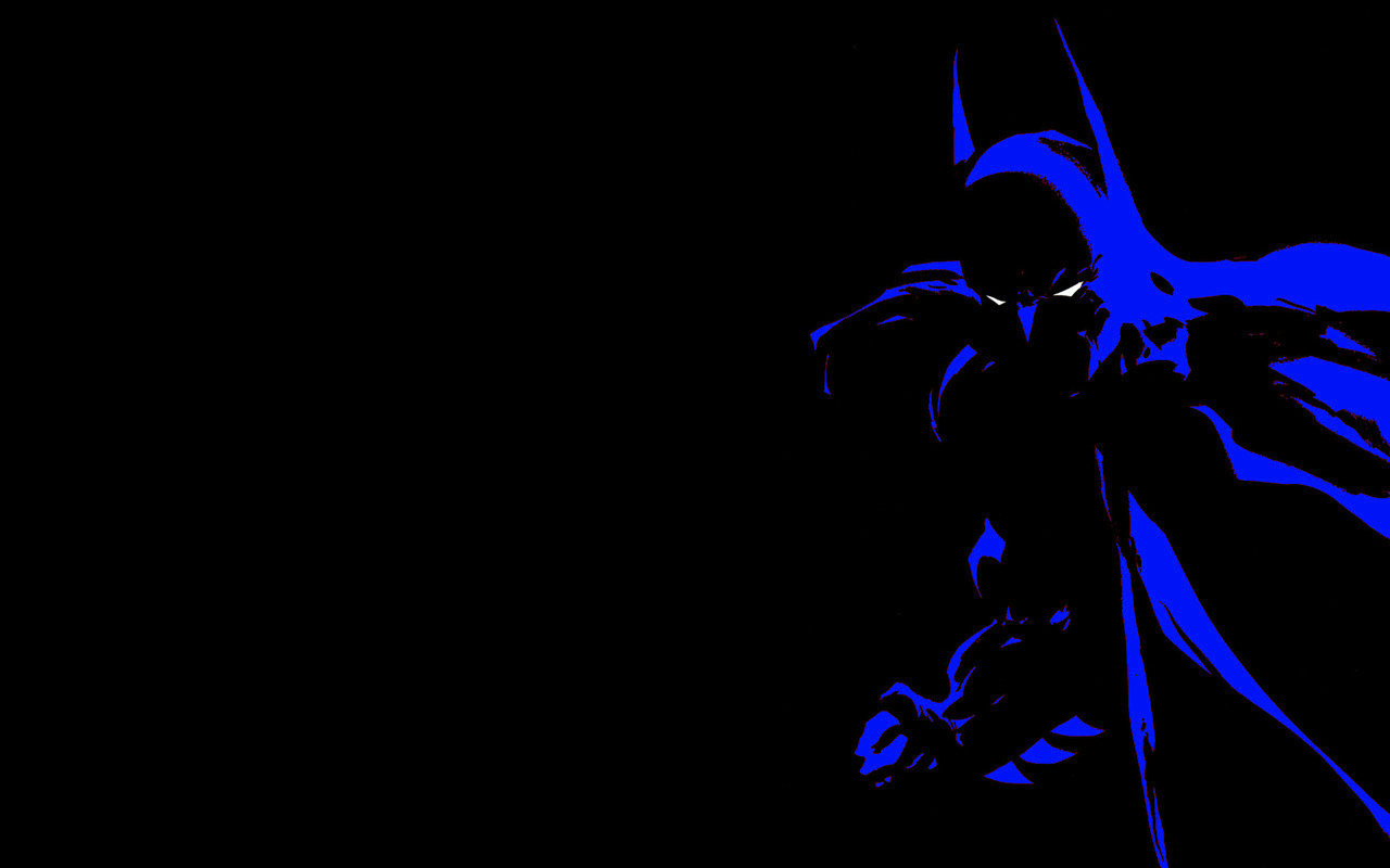 Asus Nexus Wallpaper Blue Batman Silhouette