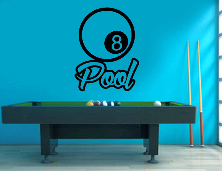 Billiard Pool Wall Decal Vinyl Stickers Snooker Sports
