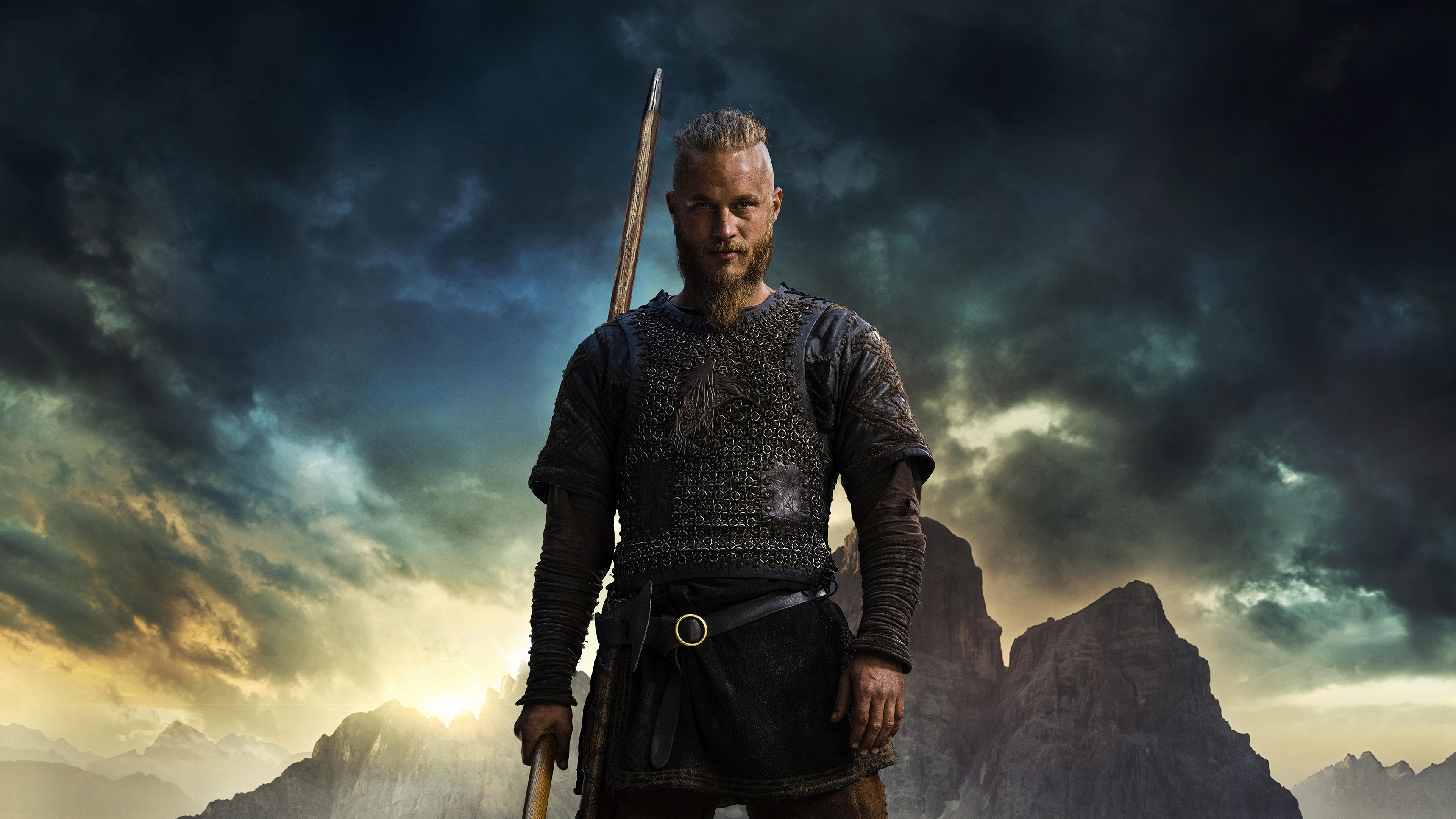 Vikings Ragnar 4k HD Tv Shows Wallpaper Image