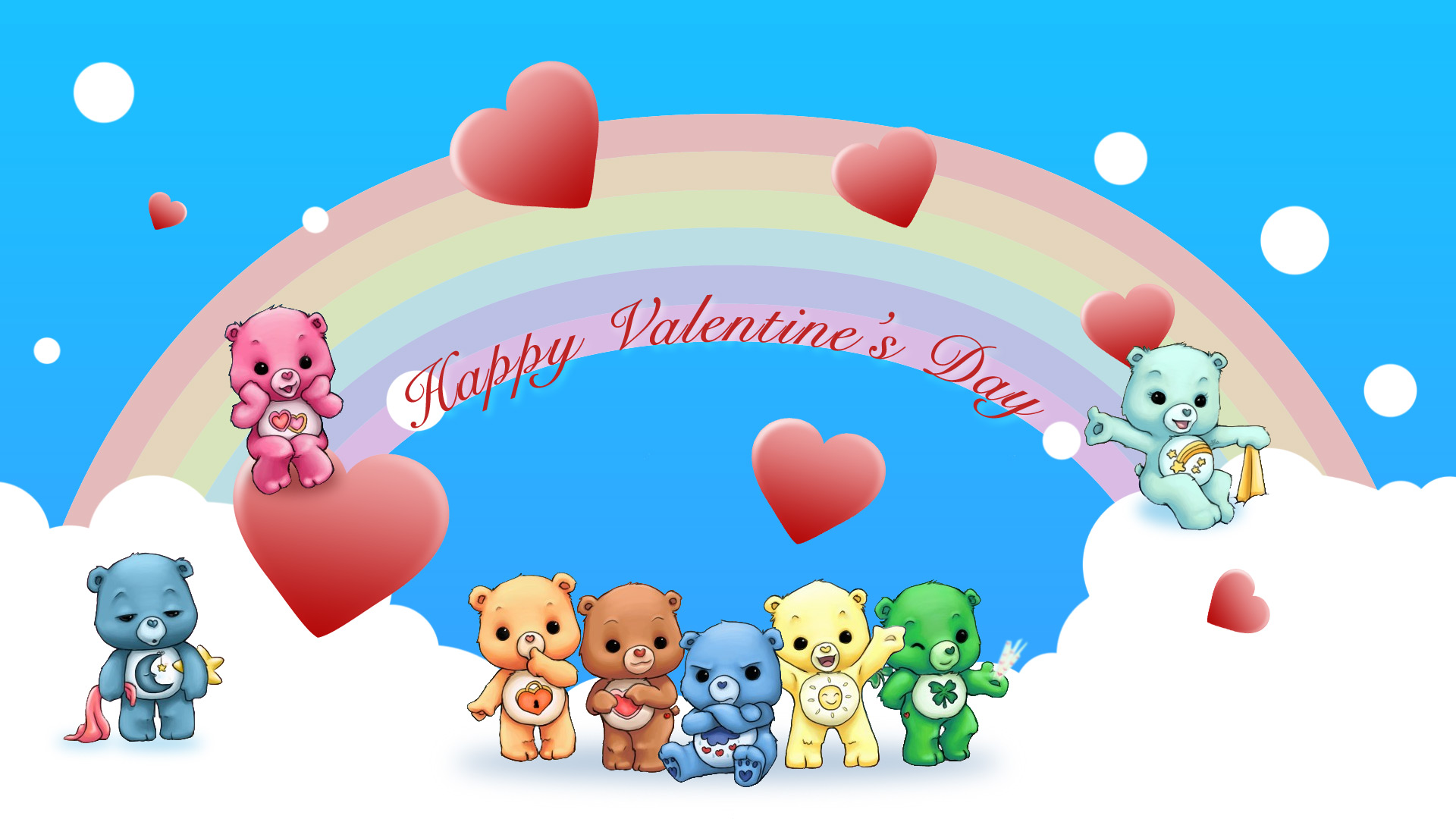 Cute Greeting Happy Valentine Day Wallpaper Desktop With
