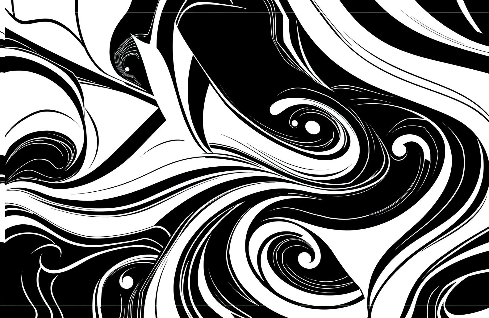Black And White Abstract Wallpaper