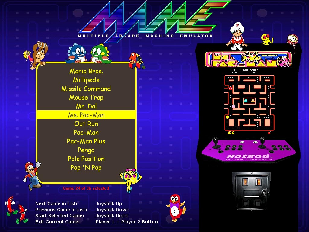 mame arcade emulator for windows 7