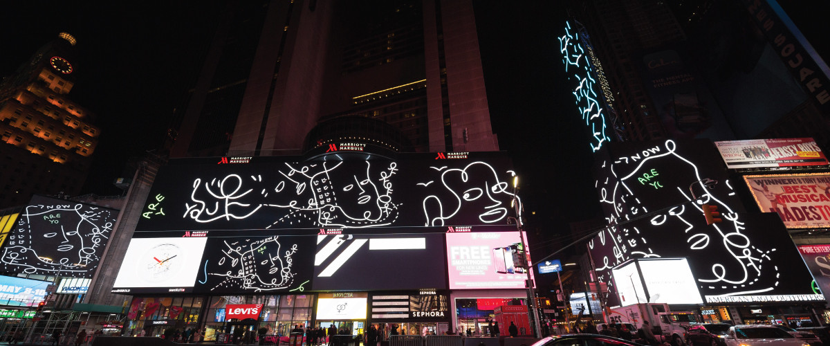 Shantell Martin News Lines Of Mars Launches In Times Square