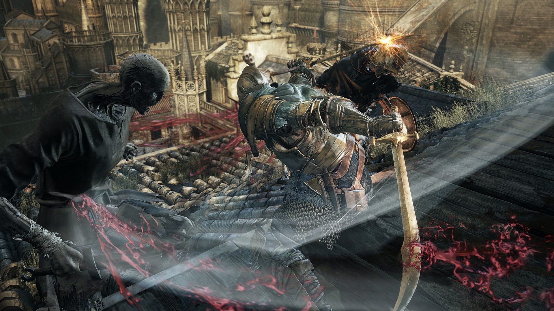 Dark Souls Warrior Fighting HD Wallpaper