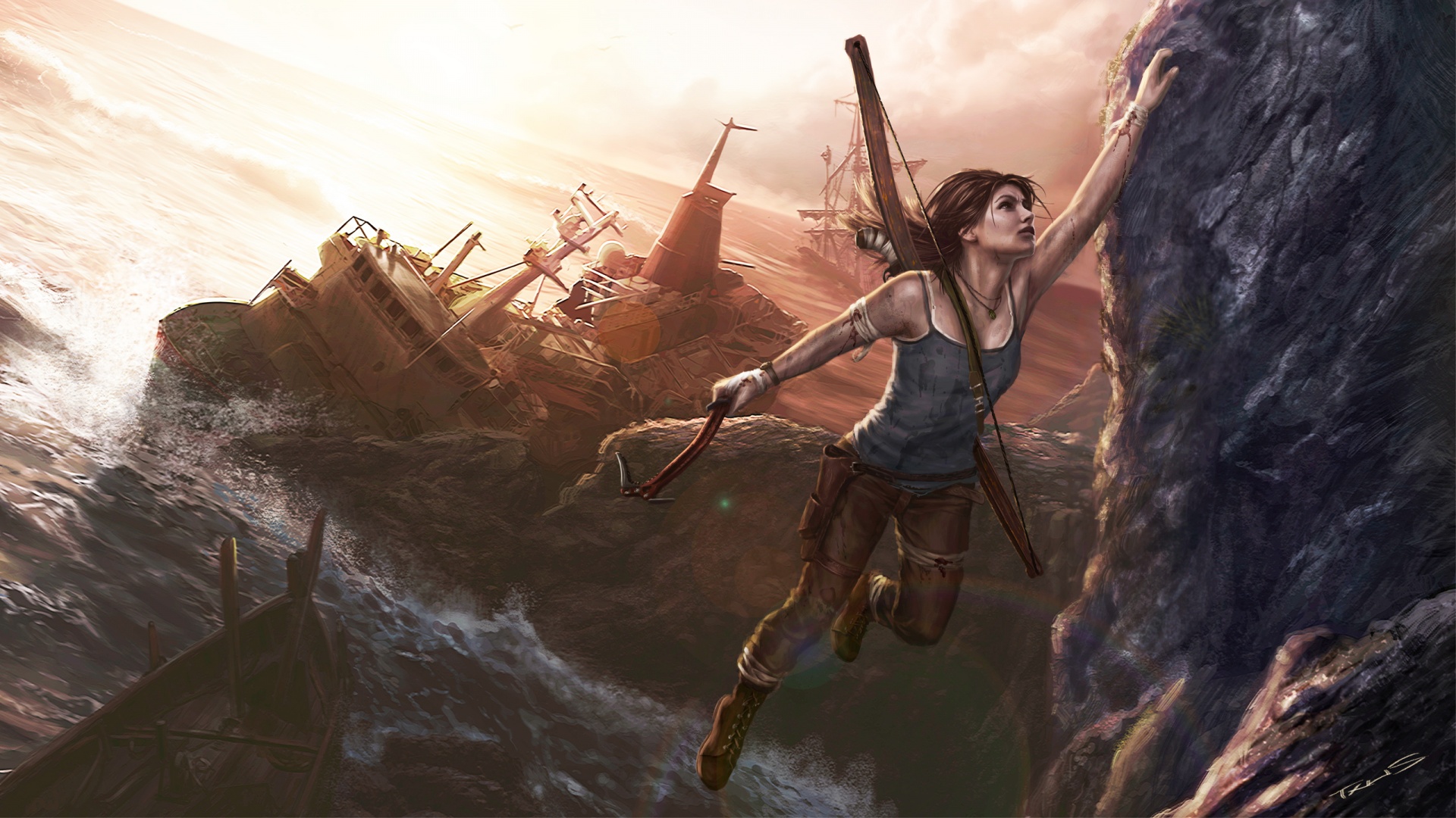 Lara Croft Art Wallpaper HD