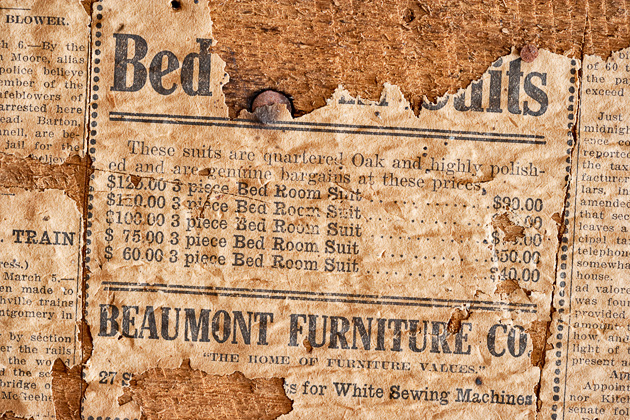 Old Newspaper Wallcovering William Britten Use With Permission Only