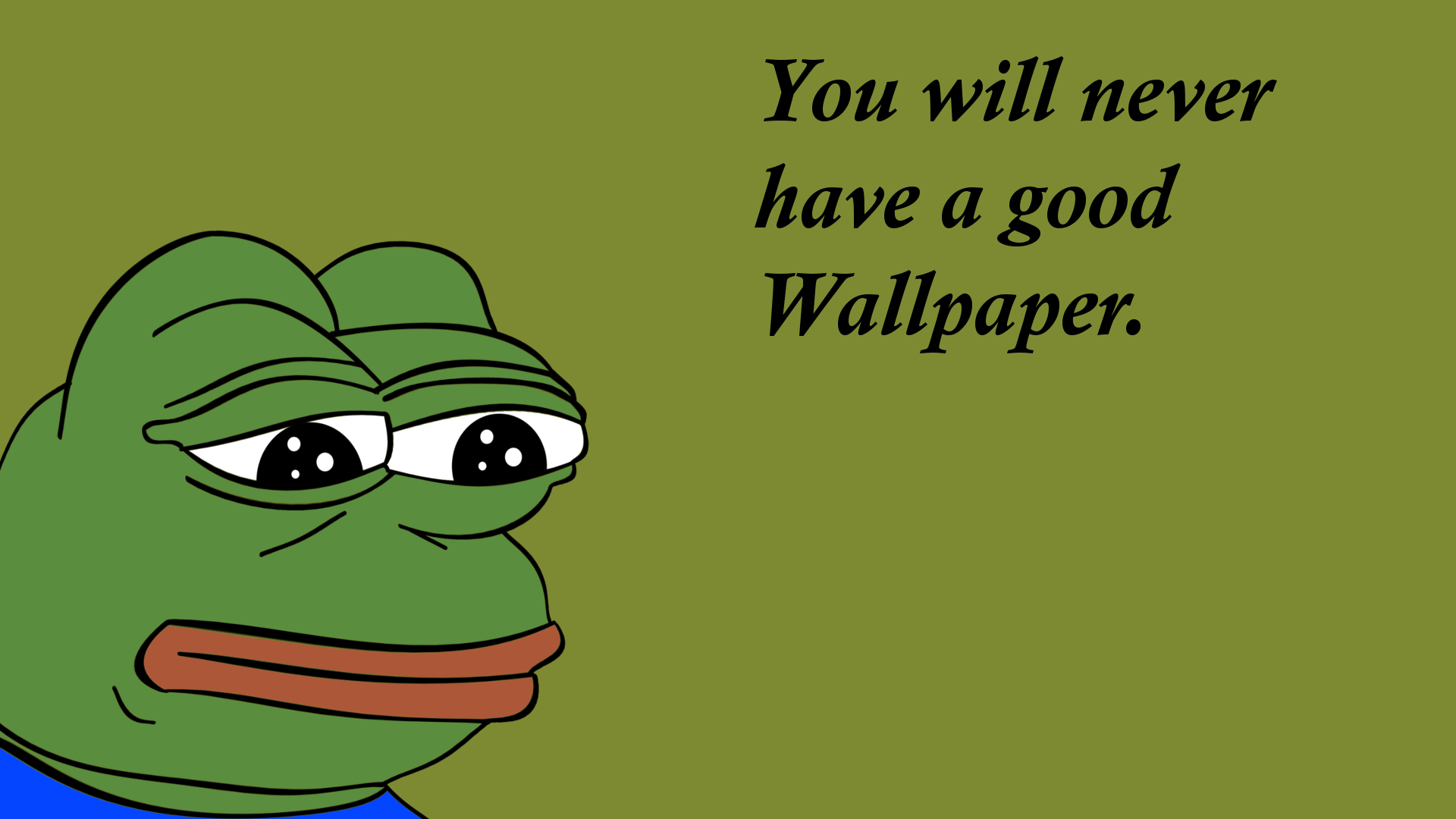 You will never have a good Wallpaper by ADIGITALSM1LEY 1920x1080
