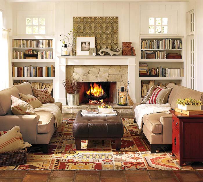 Pottery Barn Living Room Sofa Design