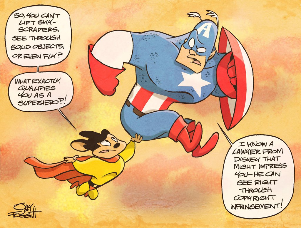 Captain America And Mighty Mouse By Jayfosgitt