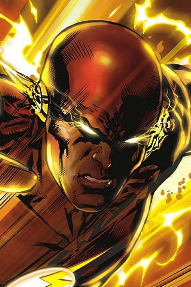 The Flash I4 Drawns Cartoons Wallpaper For iPhone