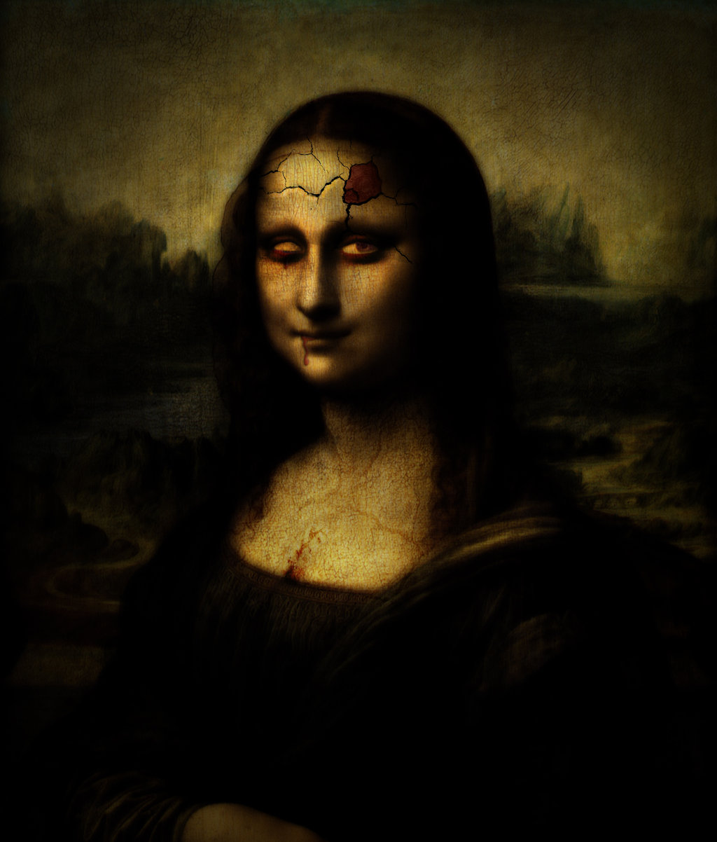 Zombie Mona Lisa By Topas Art HD Wallpaper
