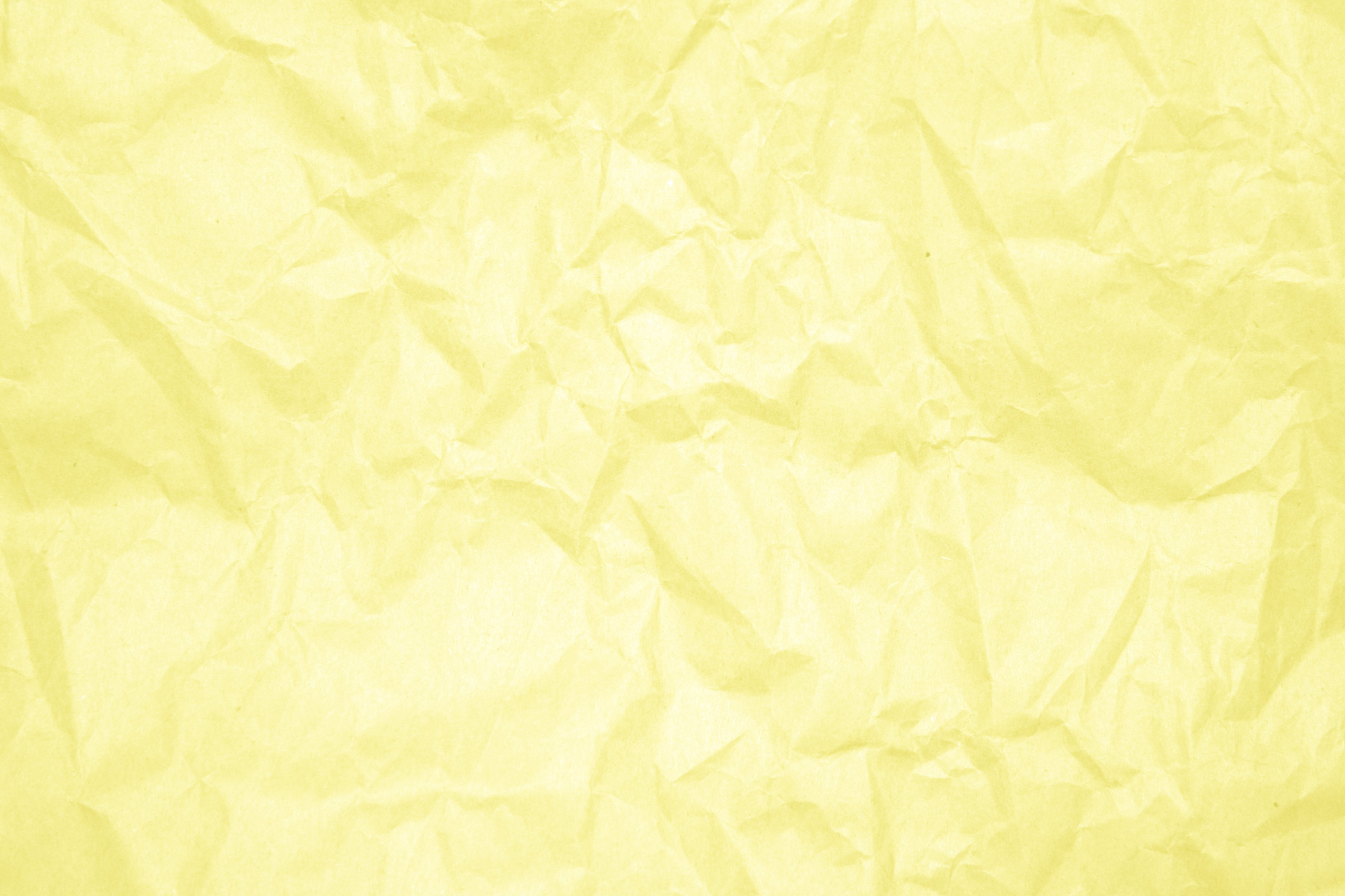 Free Download Crumpled Yellow Paper Texture Picture Free Photograph