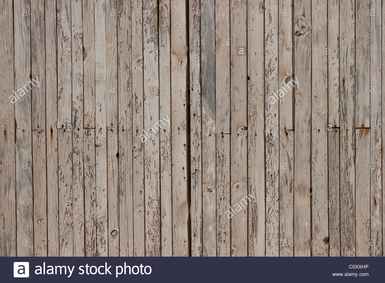 Barn Boards Whitewash Washed Out Wall Fence Wallpaper Background Stock