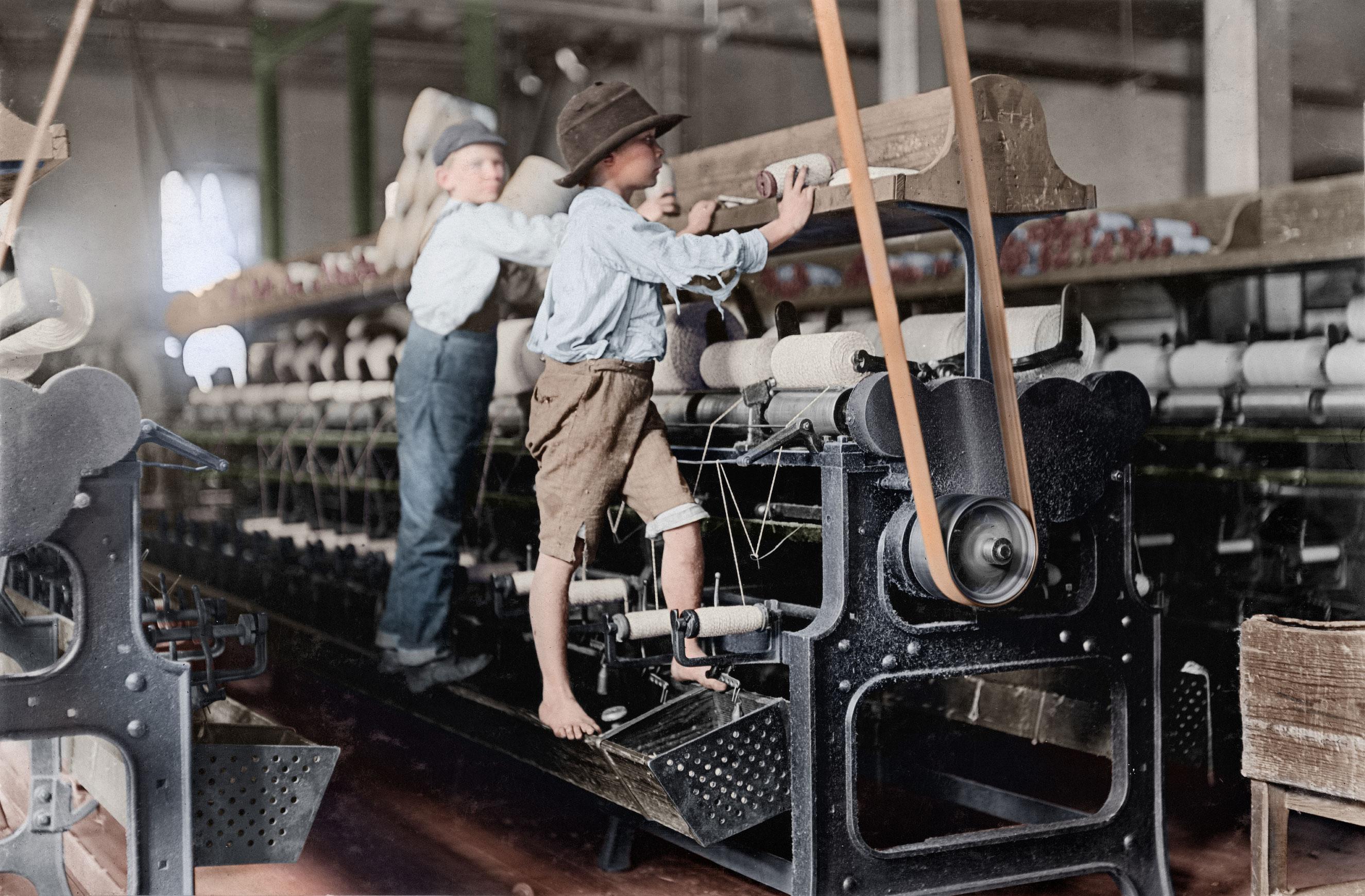 Child Labor See Lewis Hine S Photos Colorized Time