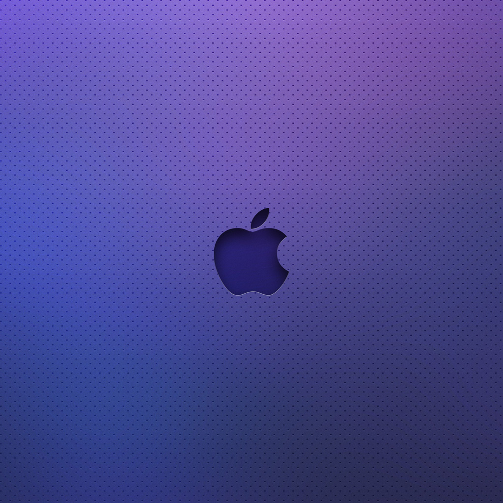 Purple Apple Logo iPad Wallpaper