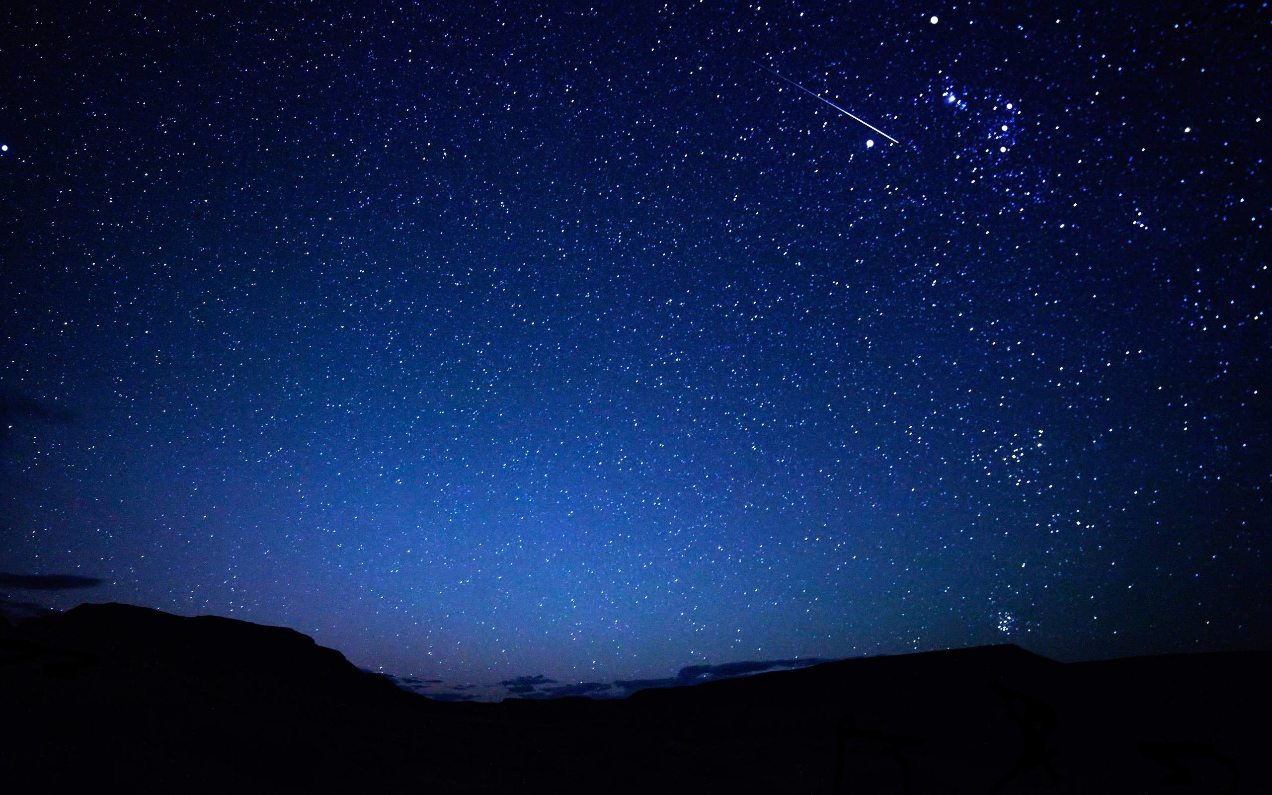 Blue Night Sky Wallpaper