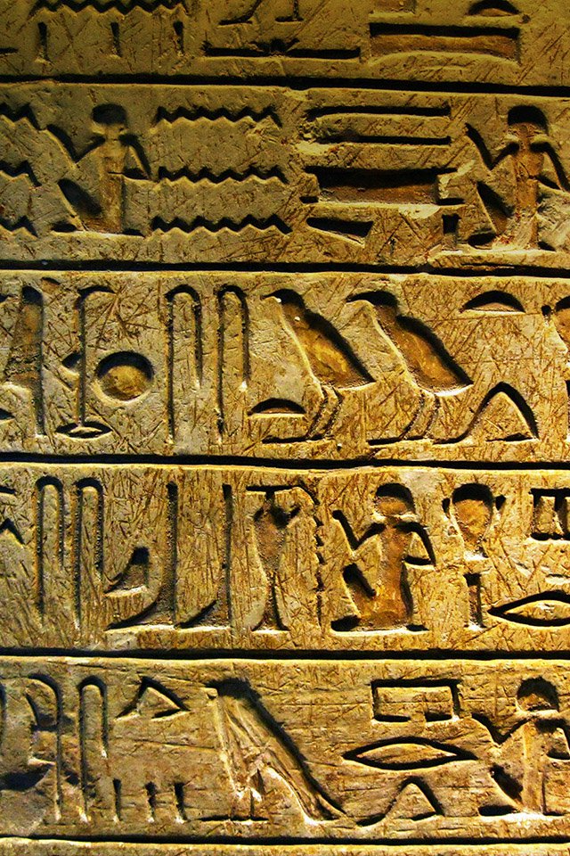 FREEIOS7 egypt hieroglyph   parallax HD iPhone iPad wallpaper 640x960