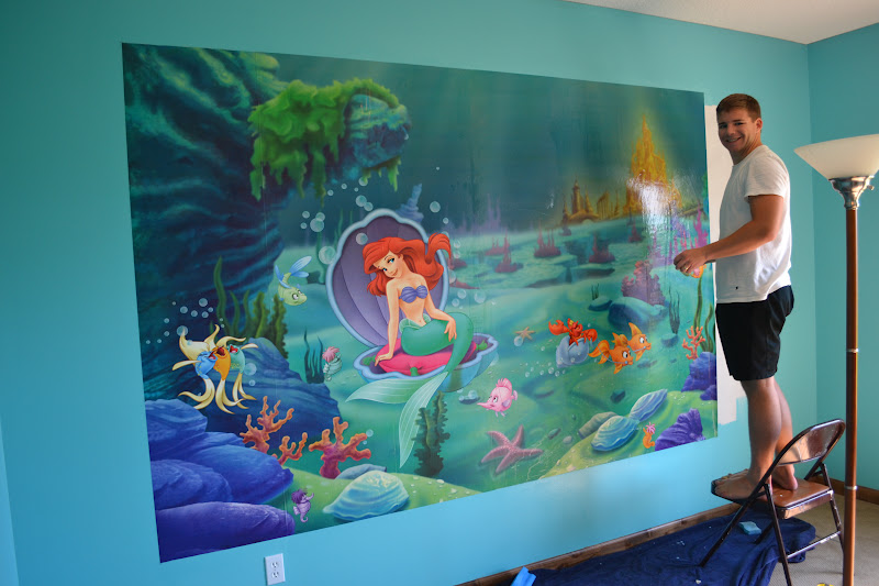 The Fisher Family Little Mermaid Mural In Chelsea S New Room