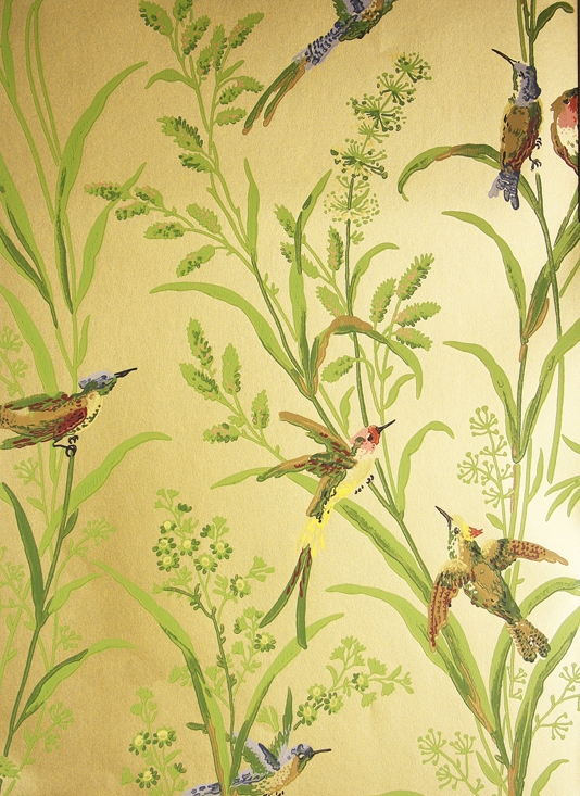 Augustine Wallpaper A Printed On Bronze Background