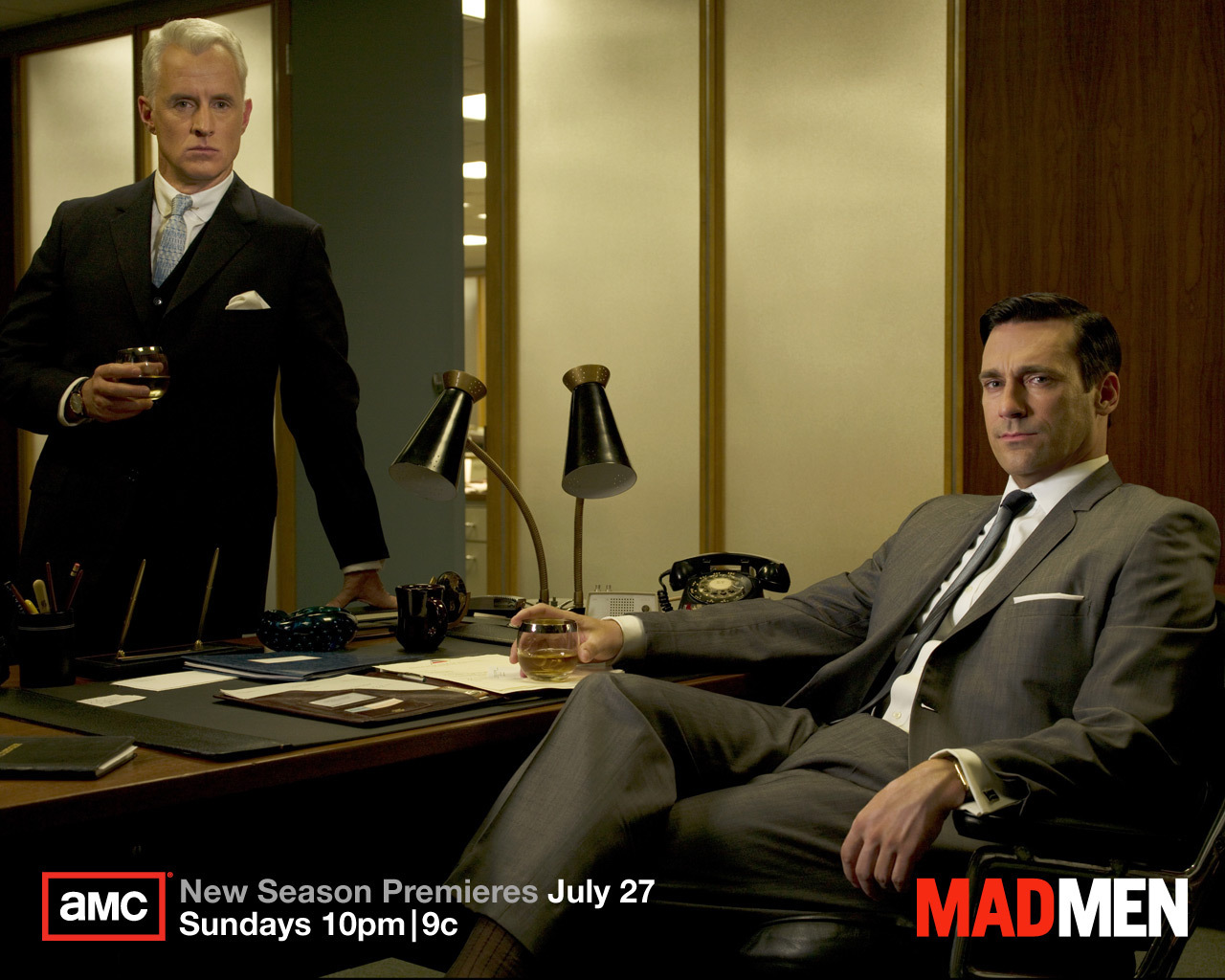 Mad Men Office Jon Hamm Tv Series Donald HD Wallpaper Of Celebrity