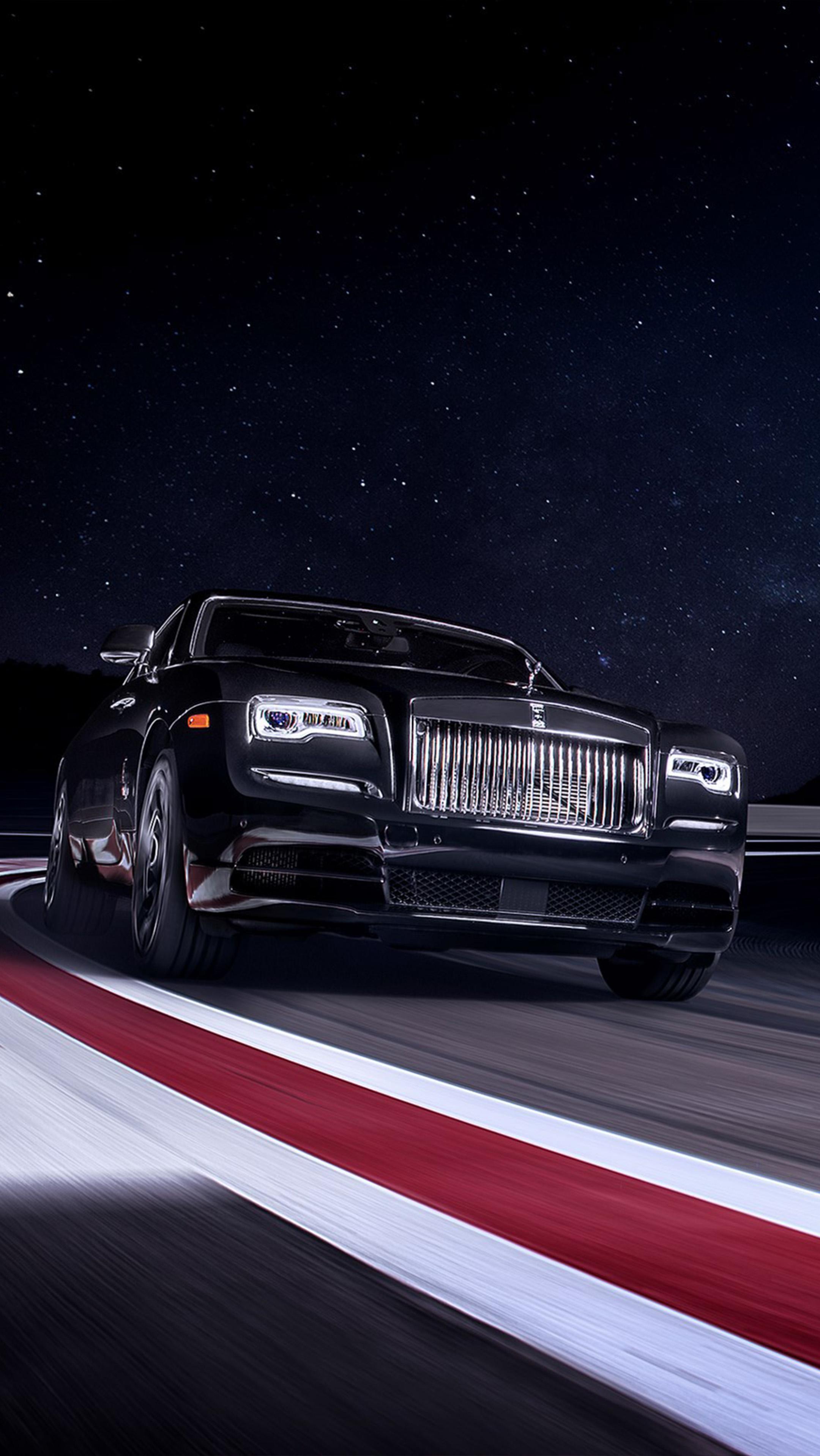 Rolls Royce Black Badge Wraith On Race Track 4k Ultra HD Mobile